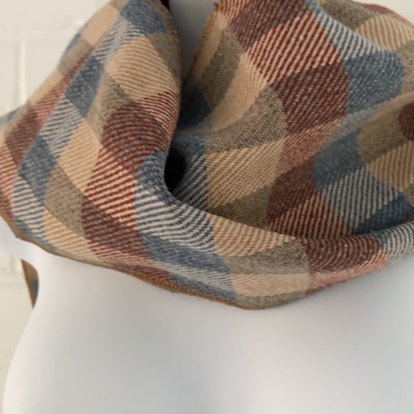 Vintage Plaid Scarf, Womens Warm Scarf, Winter Scarf - Picture 4 of 7